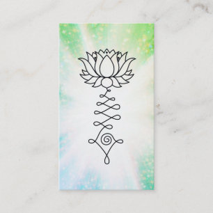 *~* Sparkles Lotus Lily Reiki Healing Energy Business Card
