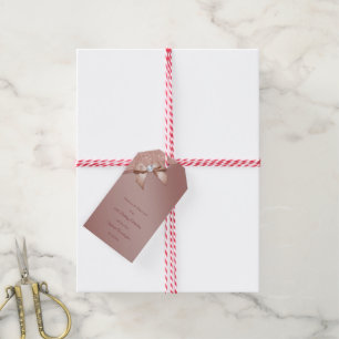 Sparkles & Rose Gold Glamour Birthday Party Gift Tags