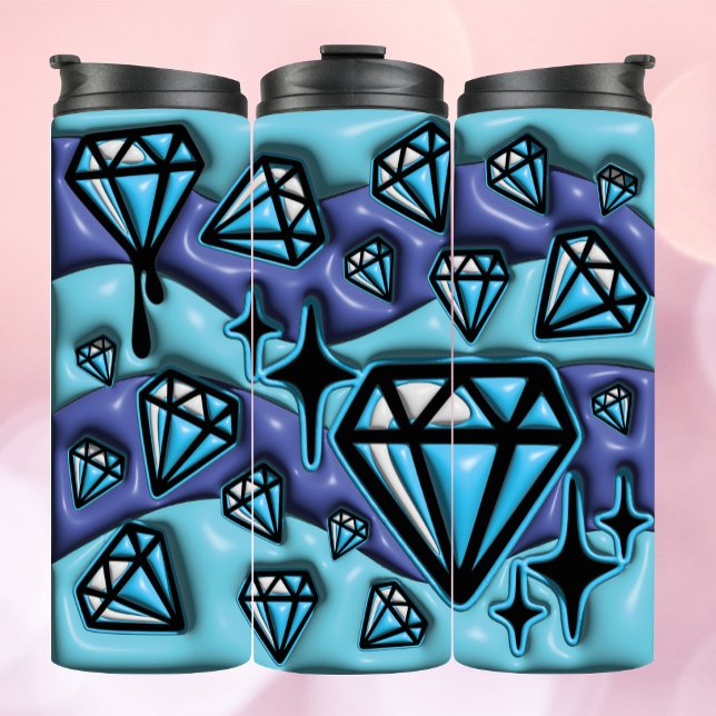 Sparkling 3D Inflated Tumbler - Diamond Elegance   (Creator Uploaded)