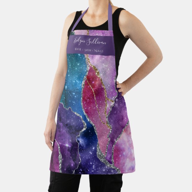 sparkling agate beauty professional apron (Insitu)