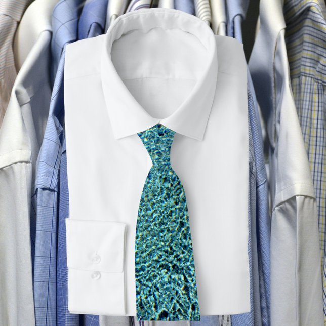 Sparkling Aqua Blue Water Tie (Creator Uploaded)