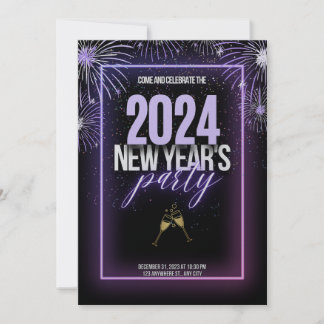 Sparkling Beginnings: New Year's Celebration Invit Invitation
