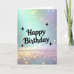 Sparkling Birthday Glitter Card