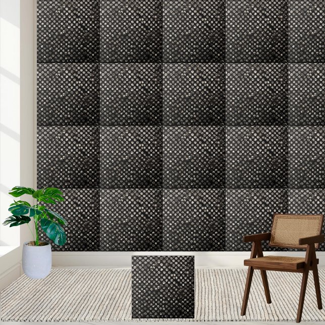 Sparkling Black White Silver Crystal Stone-like Ceramic Tile (Sparkling Black White Silver Crystal Stone-like Ceramic Tile)