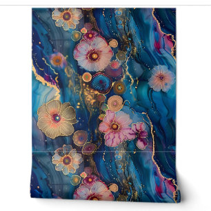 Sparkling Blossom Couture Botanical Wallpaper
