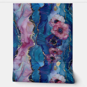 Sparkling Blossom Couture Botanical Wallpaper