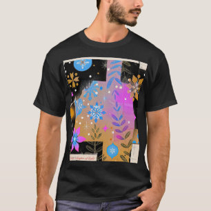 Sparkling Blue and Gold Dream – Whisper of Light T-Shirt