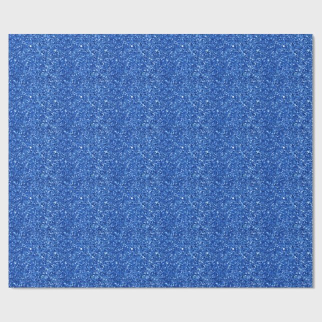 Sparkling blue background pattern  wrapping paper (Flat)