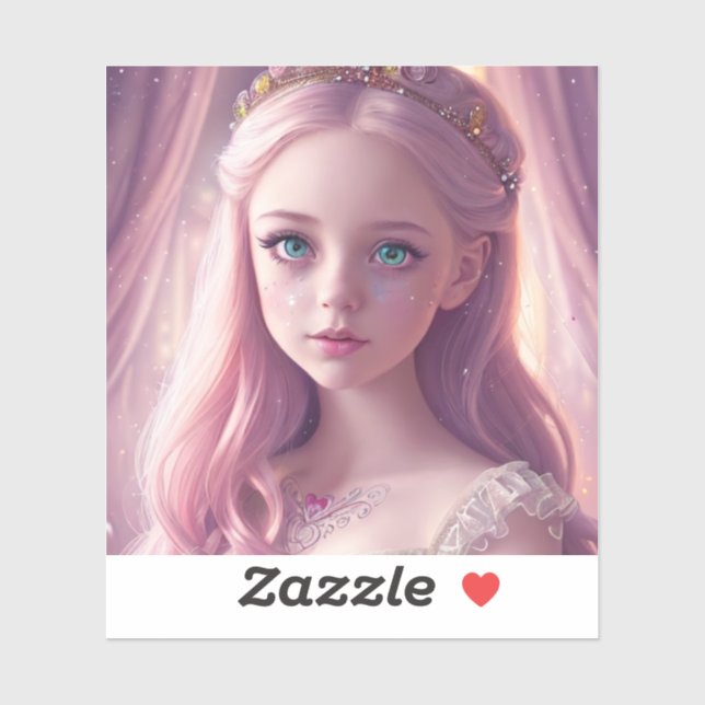 Sparkling Blue Eyed Princess Girl (Sheet)