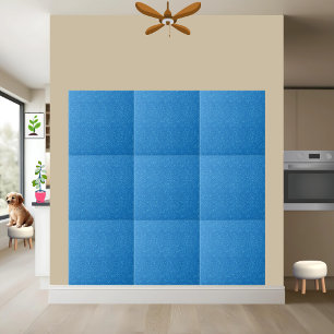 Sparkling Blue Glitter Ceramic Tile
