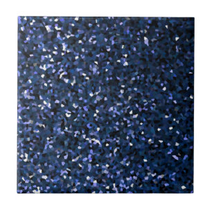 Sparkling Blue Glittery Ombre Teal Gift Colourful Ceramic Tile