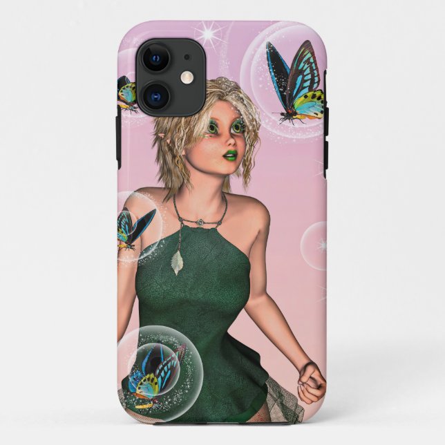 Sparkling Butterfly Fairy Fantasy Art Case-Mate iPhone Case (Back)