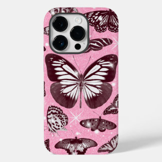 Sparkling Butterfly Garden - Elegant Nature Case-Mate iPhone 14 Pro Case