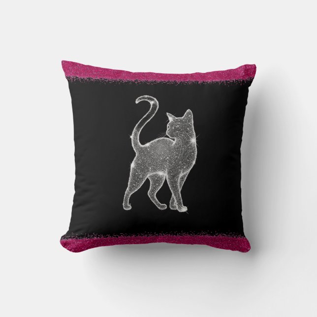 Sparkling Cat Cushion (Front)