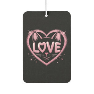Sparkling Cat Love Car Air Freshener
