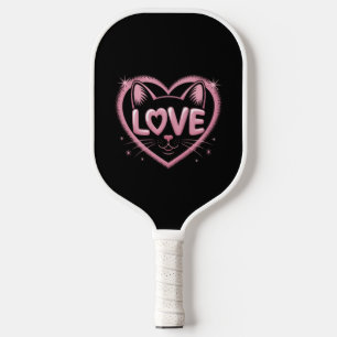 Sparkling Cat Love Pickleball Paddle