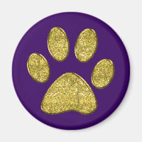 sparkling cat paw pring - gold