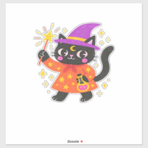 Sparkling Celestial Kitty Witch Classic T-Shirt