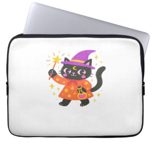 Sparkling Celestial Kitty Witch Classic T-Shirt Laptop Sleeve