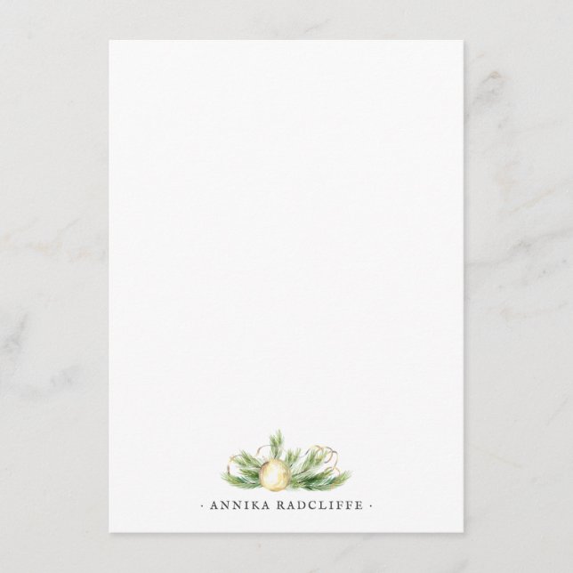 Sparkling Cheer | Elegant Personalised Stationery Enclosure Card (Front)