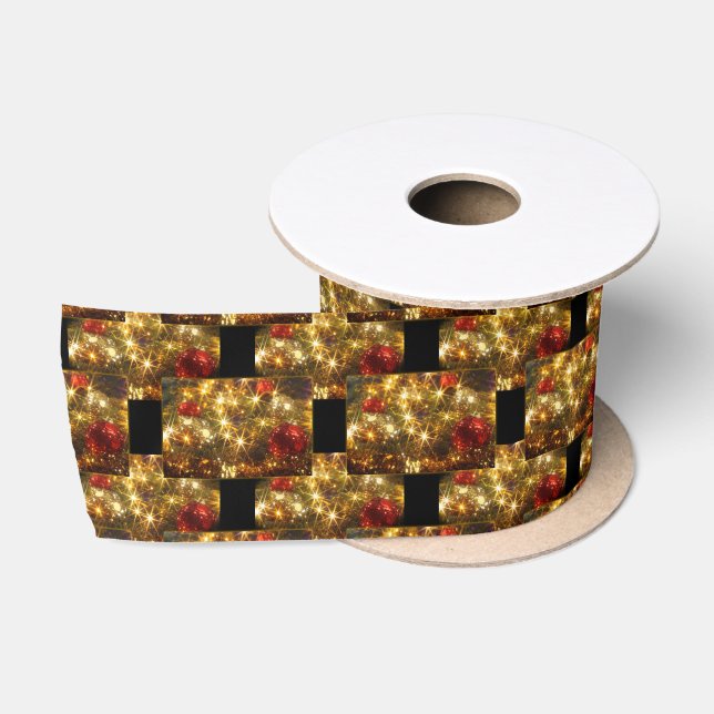 Sparkling Christmas Satin Ribbon (Spool)