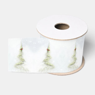 Sparkling Christmas Tree elegant ribbon  Grosgrain Ribbon