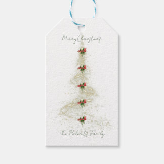 Sparkling Christmas Tree gift tags