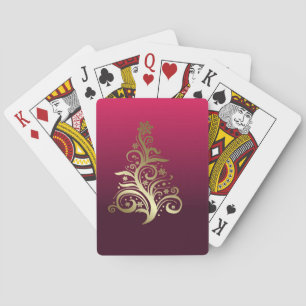Sparkling Christmas tree Playing Cards