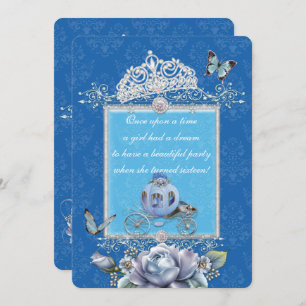 Sparkling Cinderella Style Party Invitations