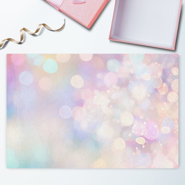 sparkling colourful, pastel bokeh, girly tissue paper (Creator Uploaded)