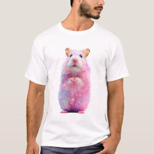 Sparkling Cosmic Galaxy Hamster Men T-Shirt