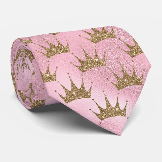 Sparkling Crown  Tie (Rolled)