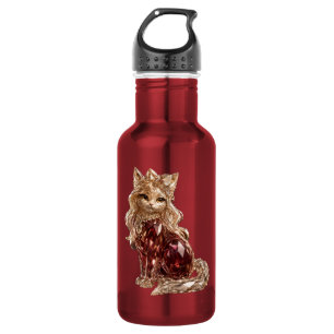 Sparkling Crystal Cute Cat Luxury 532 Ml Water Bottle
