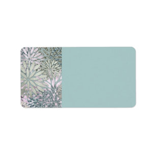 Sparkling Dahlia Flowers return address label