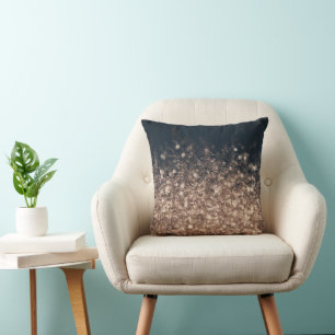 Sparkling Dew drops in Earth Tones Cushion