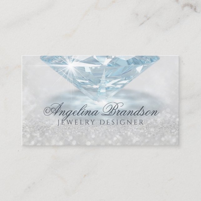Sparkling Diamond Jeweller Jewellery Designer Card (Front)