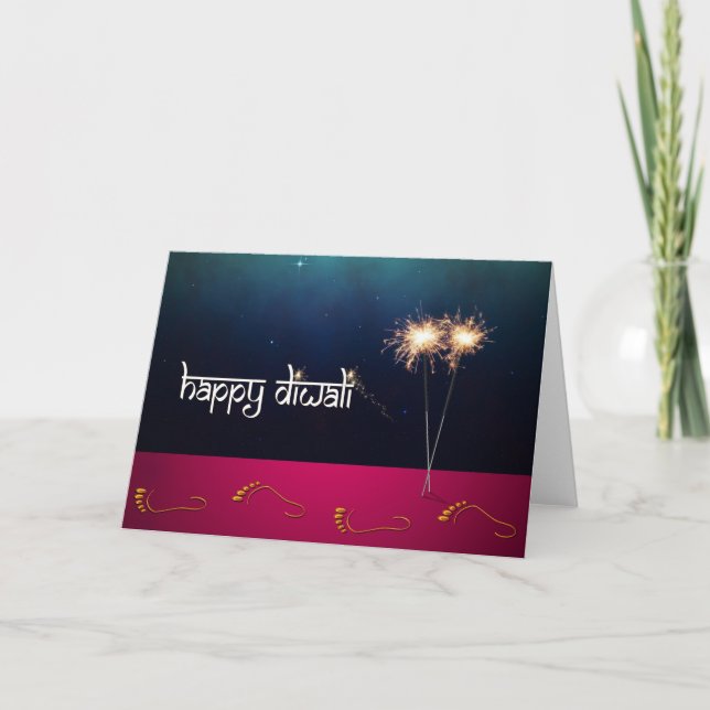 Sparkling Diwali - Greeting Card (Front)