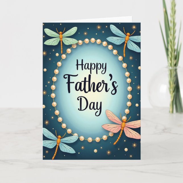 Sparkling Fathers Day Wish Card (Front)