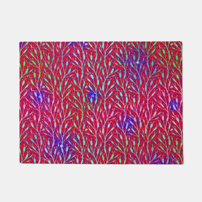 Sparkling Fireworks Party Pattern  Doormat (Front)