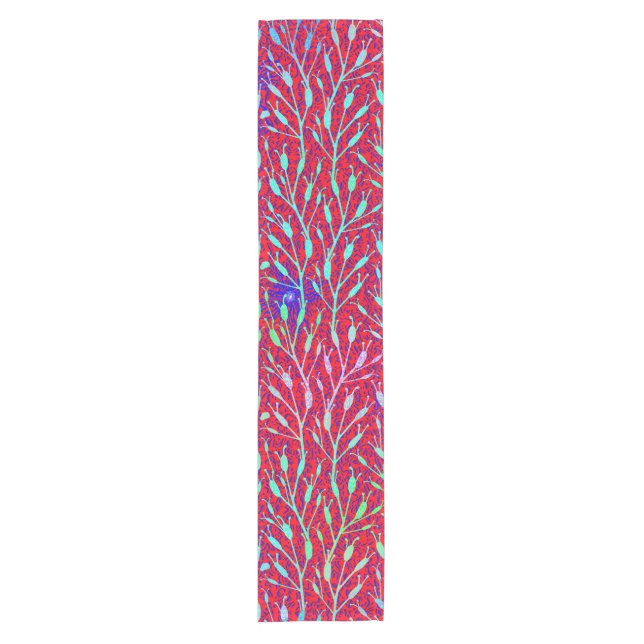 Sparkling Fireworks Party Pattern  Short Table Runner (Front)