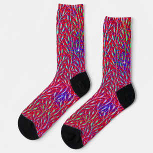 Sparkling Fireworks Party Pattern  Socks