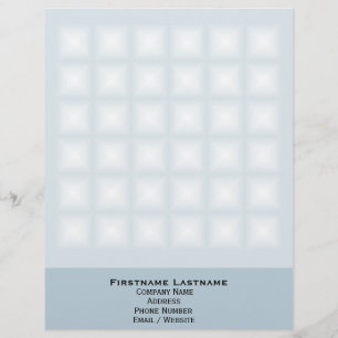 Sparkling Gem Tiles Choose Your Custom Colour Letterhead Design