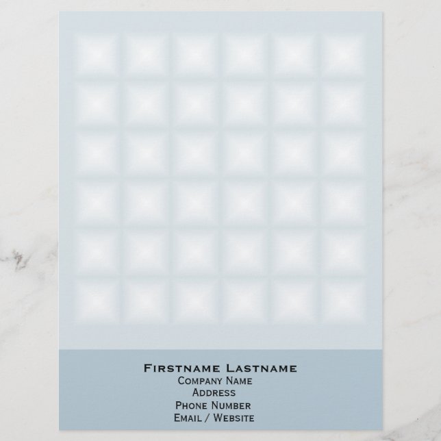 Sparkling Gem Tiles Choose Your Custom Colour Letterhead Design (Front)