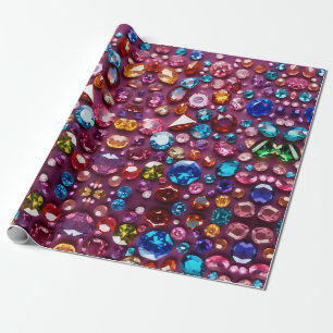 Sparkling Gemstone Bliss – Colourful Jewel Wrapping Paper