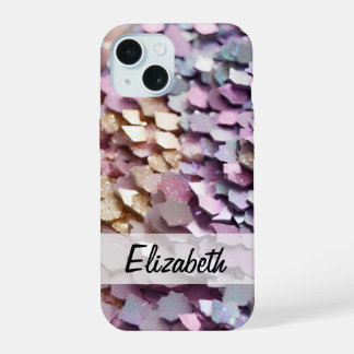 Sparkling Girly Pastel Glitter  iPhone 15 Case