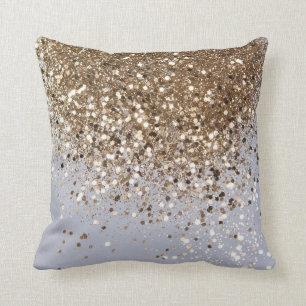 Sparkling Glam Gold Glitter Glam #1 Cushion