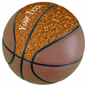 Sparkling glitter basketball