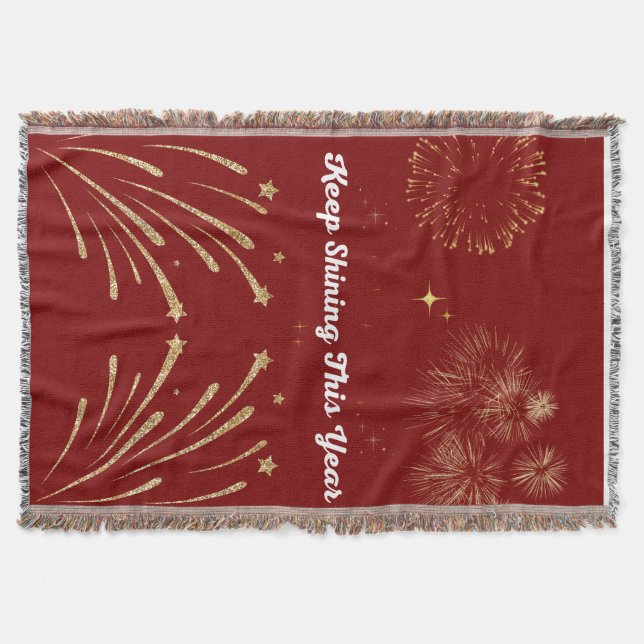 "Sparkling Glitter Style – Shiny & Glamorous Desig Throw Blanket (Front)