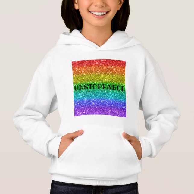 Sparkling Glitter Unstoppable Unique rainbow cool (Front)