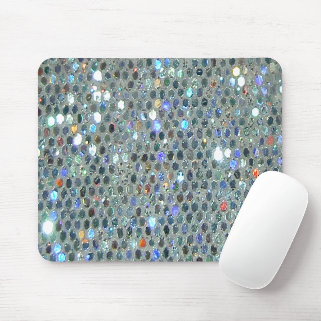 Sparkling Glittery Glitzy Bling Mouse Pad (With Mouse)